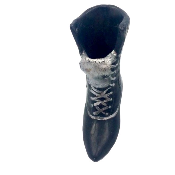 Miniature Black Witch Boot Figurine Decor - Picture 2 of 6